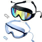 🏊 Kinder Schwimmbrillen Set 2 Stück, Anti-Beschlag & UV-Schutz, Weitwinkel-Glas mit Silikon-Dichtung & integrierten Ohrenstöpseln, bequemer Sitz für Jungen & Mädchen ✨