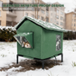 🏠 Wasserdichtes Outdoor-Katzenhaus – erhöht, zerlegbar & klappbar – ideal für verwilderte Katzen, Garten & Balkon – wetterfest & flexibel🐾💤