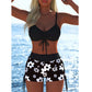 ⏰ Damen Bikini Set – Kordel-Top & Boyshorts, verschiedene Designs – Perfekt für Strand & Pool – bequem, anpassbar & sommerlich leicht 🌊