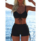 ⏰ Damen Bikini Set – Kordel-Top & Boyshorts, verschiedene Designs – Perfekt für Strand & Pool – bequem, anpassbar & sommerlich leicht 🌊
