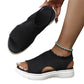 👡 Atmungsaktive Plateau-Sandalen aus Strick für Damen – leicht & komfortabel
