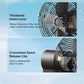 Wiederaufladbarer, tragbarer, kabelloser Campingventilator für den Außenbereich