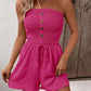 ⏰ Nur noch heute 50% Rabatt! 👗 Damen trägerloser Jumpsuit mit Rüschen-Bandeau, geraffter Oberteil & Taillenkordel, lockere Shorts-Beine – 7 Farben zur Auswahl für Sommer & Urlaub ✨