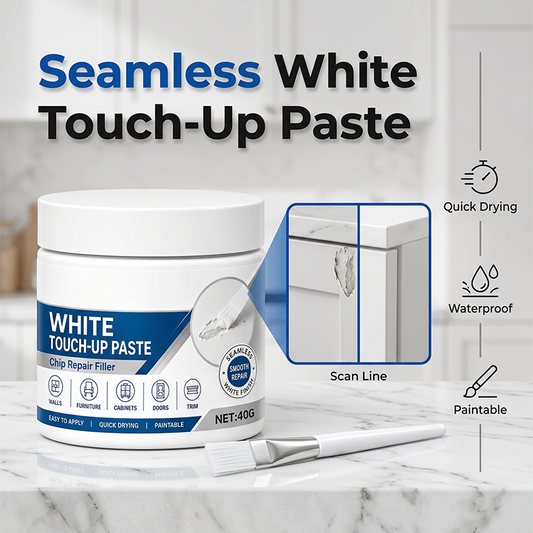 🪑 Weiße Möbel-Reparaturpaste mit Pinsel