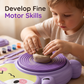🏺 Kinder Elektrische Töpferscheibe DIY Set – Einfache Bedienung, kreatives Erlebnis & sicher – Perfekt zum Modellieren und Gestalten mit Ton 👧
