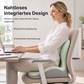 🪑  Ergonomisches Sitzkissen aus Memory-Schaum – Integrierte Rückenstütze, orthopädisch & vielseitig – Ideal für Bürostuhl, Auto & Homeoffice ✨