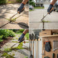 Crack Weeder Tool – scharfe Hakenspitze, Edelstahl und komfortabler Griff aus Buchenholz – ideal zum Entfernen von Unkraut aus Gehwegen, Holzterrassen und Ritzen