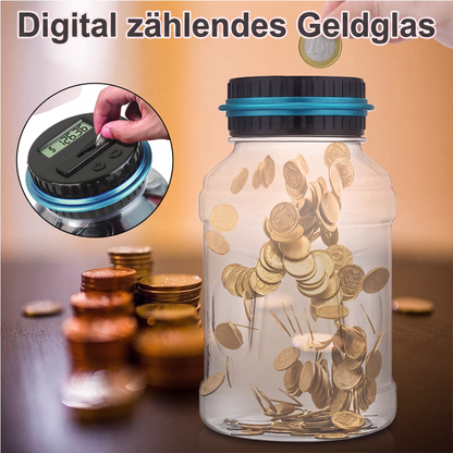 🏦 Digitale Spardose mit automatischer Münzzählung – Verfolgt Ersparnisse, legt Sparziele fest und macht das Sparen für Kinder und Erwachsene zum Spaß.✨