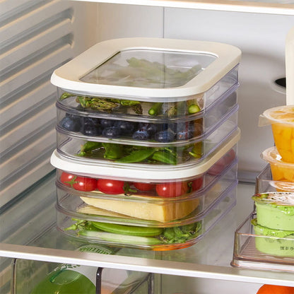 🥗 50% RABATT! 🧊 Frischhaltedose mit Deckel – Transparent, für Kühlschrank & Gefrierfach ✨