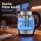 ⏰2 l Glas-Wasserkocher mit großer Kapazität, automatischer Abschaltung und Überhitzungsschutz