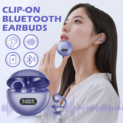 🥳 LinkedList50K+ VERKAUFT!  Open-Ear Clip-On Bluetooth-Ohrhörer – ganztägiger Komfort, immersiver Sound, Leckagekontrolle, 8–10h Akkulaufzeit, Touch-Steuerung. Keine Ohrenschmerzen! 🔋