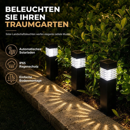 🏡 Solarbetriebene Deko-Leuchte für Garten & Terrasse, warmes Licht, kabellos & wetterfest