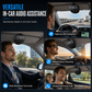 ⏰SP11 Auto-Sonnenblende Bluetooth Freisprecheinrichtung mit vibrationsaktiviertem automatischem Einschalten, A2DP-Unterstützung und Sprachansage der Anrufer-ID