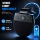 ⏰SP11 Auto-Sonnenblende Bluetooth Freisprecheinrichtung mit vibrationsaktiviertem automatischem Einschalten, A2DP-Unterstützung und Sprachansage der Anrufer-ID