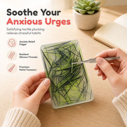 🧘‍♀️✨Skin Picking Fidget Toy mit Pinzette – stillt nervöses Zupfen sicher, tragbar & leise. Beruhige deine Hände! 🛡️💚