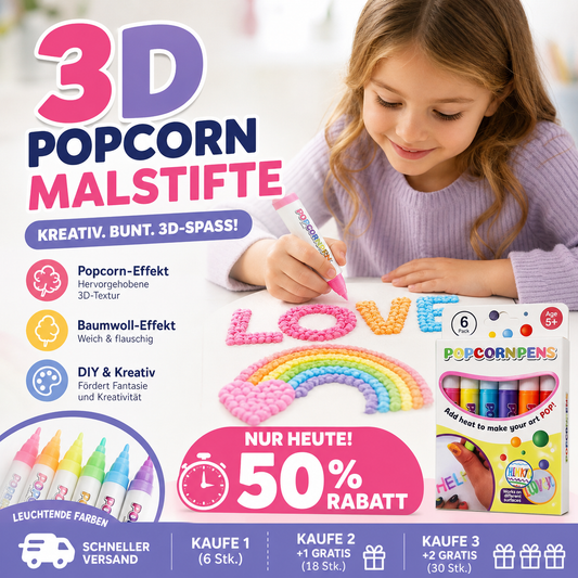 🎁🎄Weihnachtsangebot 50% OFF - DIY Bubble-Popcorn-Zeichenstifte